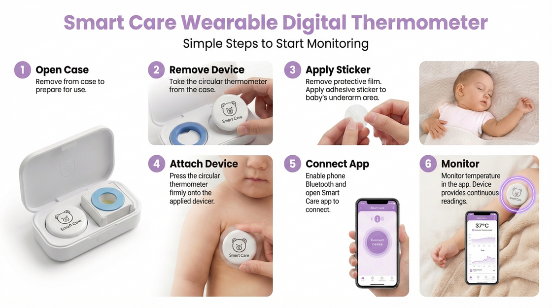 NOWOŚĆ - Baby термометър Smart Care i 20 бр. plastrów