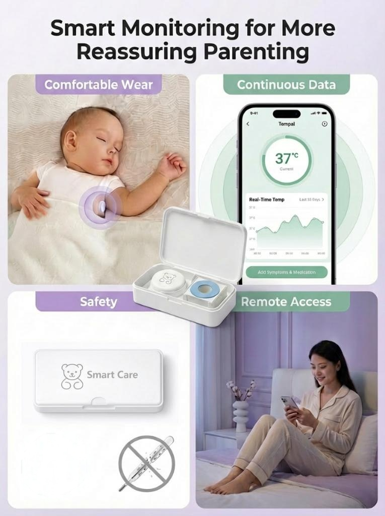 NOWOŚĆ - Baby термометър Smart Care i 20 бр. plastrów