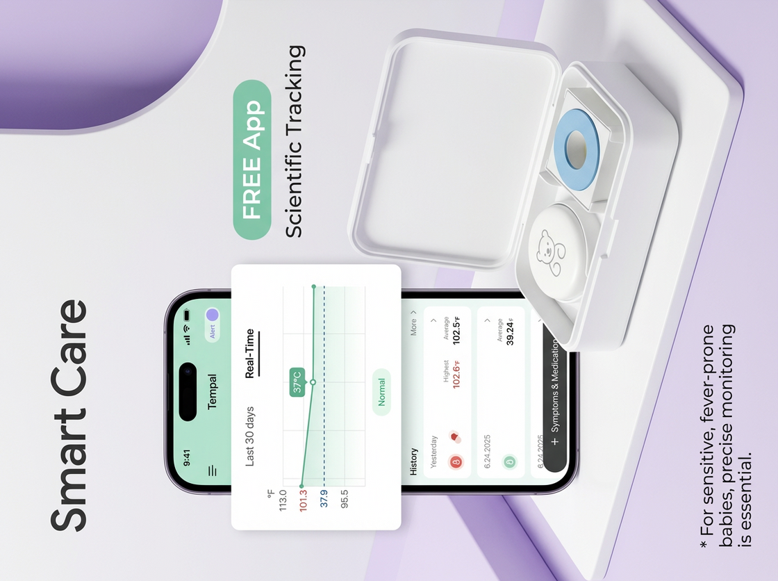 NOWOŚĆ - Baby термометър Smart Care i 20 бр. plastrów